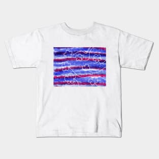 Floral Tie Dye Kids T-Shirt